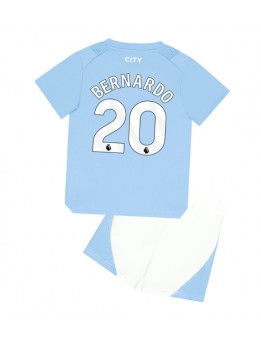 Manchester City Bernardo Silva #20 Replika Hemmakläder Barn 2023-24 Kortärmad (+ byxor)